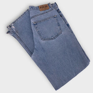 Vintage GAP Blue Jeans Men’s 32x32 Light Wash USA Made Holes Slashed Hems Cotton